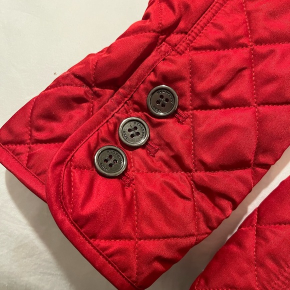Burberry Red Quilted Puffer Jacket - Picture 3 of 9